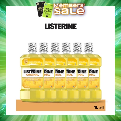 LISTERINE - Listerine Antiseptic Mouth Wash Original (For Fresher Breath) 1L x 6s