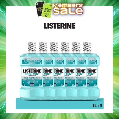 LISTERINE - Listerine Zero Less Intense Mouthwash Cool Mint 1L X 6s