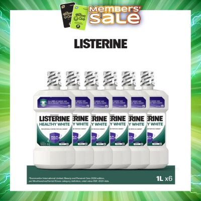 LISTERINE - Listerine Healthy White Mouthwash 1L x 6s