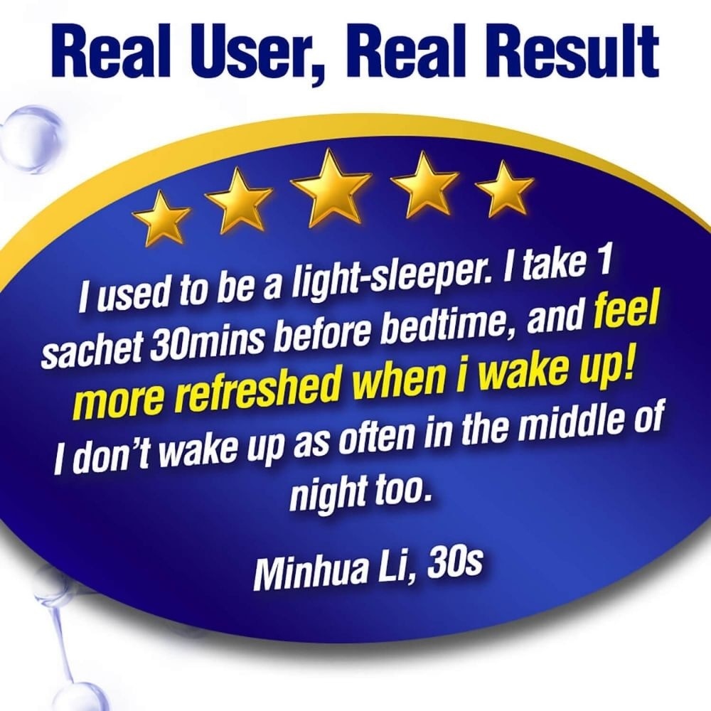 Sleep DR Melatonin-free Sleep Aid with Natural GABA, L-theanine, Glycine Sachet (Insomnia, Relaxation, Stress) 30s image