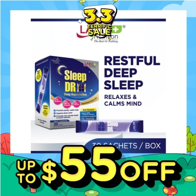 LABO NUTRITION Sleep Dr Dietary Supplement Sachet (Aid for Insomnia, Helps with Mood, Stress, Relaxation and Calm) 30s