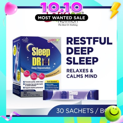 LABO NUTRITION Sleep DR Melatonin free Sleep Aid with Natural GABA, L theanine, Glycine Sachet (Insomnia, Relaxation, Stress) 30s image