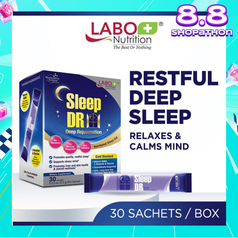 Sleep Dr Dietary Supplement Sachet (Aid for Insomnia, Helps with Mood, Stress, Relaxation and Calm) 30s