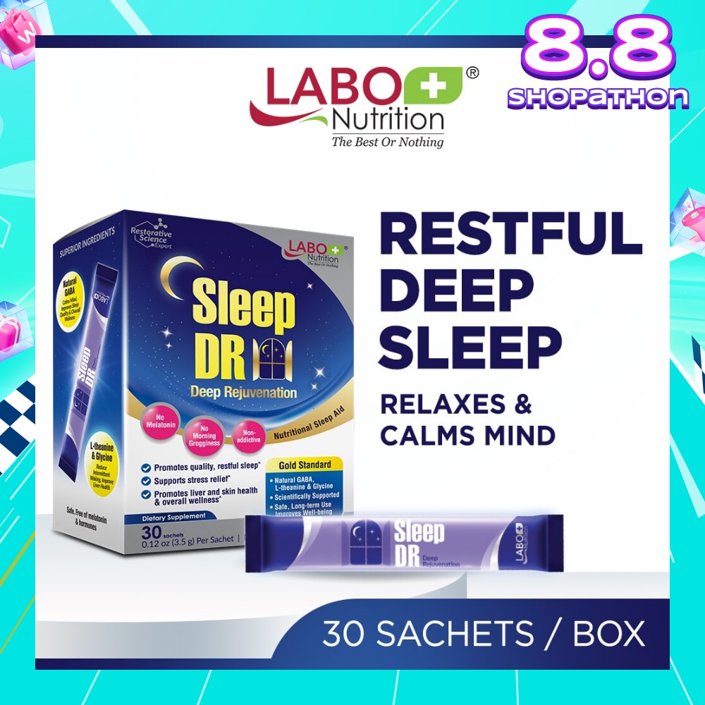 Sleep Dr Dietary Supplement Sachet (Aid for Insomnia, Helps with Mood, Stress, Relaxation and Calm) 30s