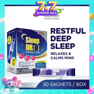 LABO NUTRITION - Sleep Dr Dietary Supplement Sachet (Aid for Insomnia, Helps with Mood, Stress, Relaxation and Calm) 30s