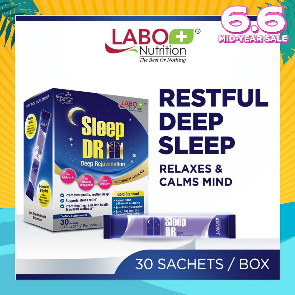 Sleep Dr Dietary Supplement Sachet (Aid for Insomnia, Helps with Mood, Stress, Relaxation and Calm) 30s