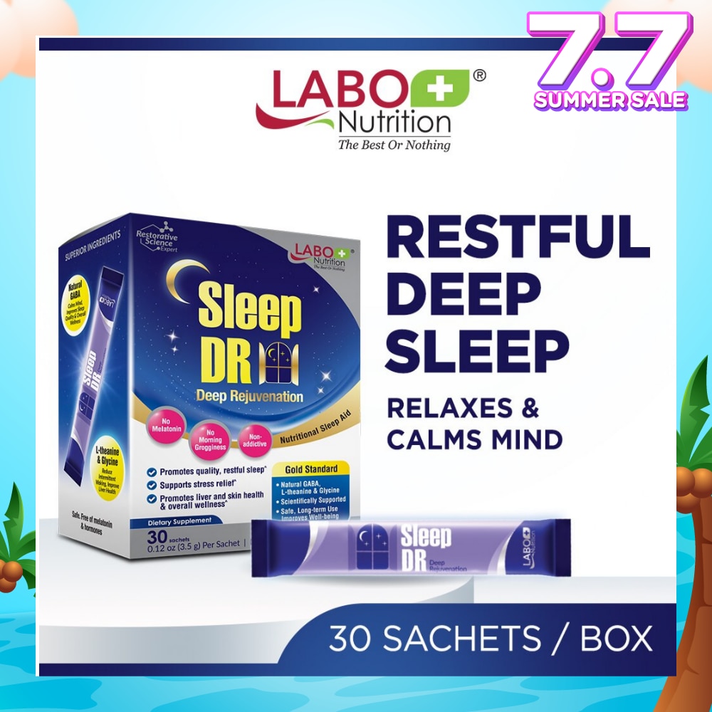Sleep Dr Dietary Supplement Sachet (Aid for Insomnia, Helps with Mood, Stress, Relaxation and Calm) 30s