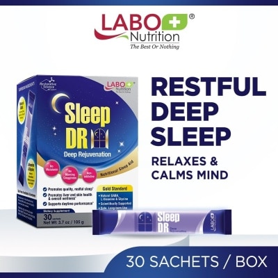LABO NUTRITION - Sleep DR Melatonin-free Sleep Aid with Natural GABA, L-theanine, Glycine Sachet (Insomnia, Relaxation, Stress) 30s image