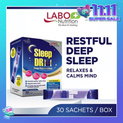 LABO NUTRITION Sleep Dr Dietary Supplement Sachet (Aid for Insomnia, Helps with Mood, Stress, Relaxation and Calm) 30s