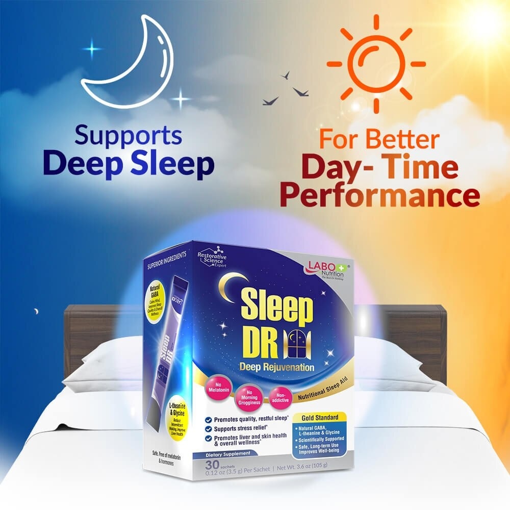 Sleep Dr Dietary Supplement Sachet (Aid for Insomnia, Helps with Mood, Stress, Relaxation and Calm) 30s