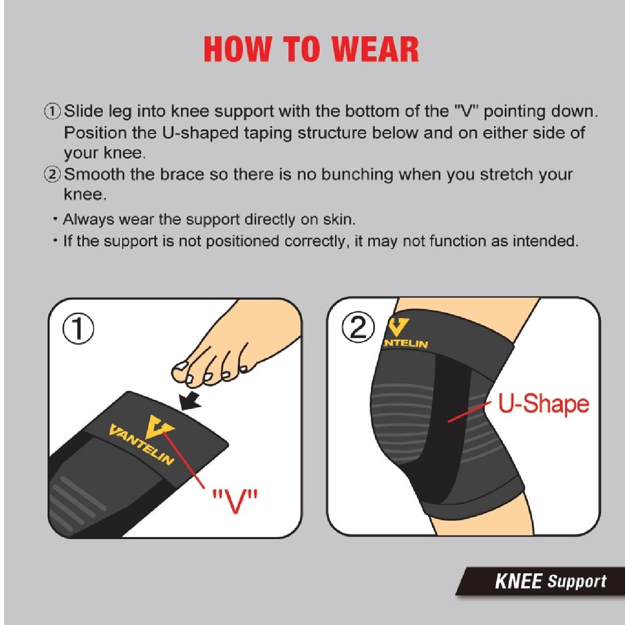 Knee Support Size M 1s