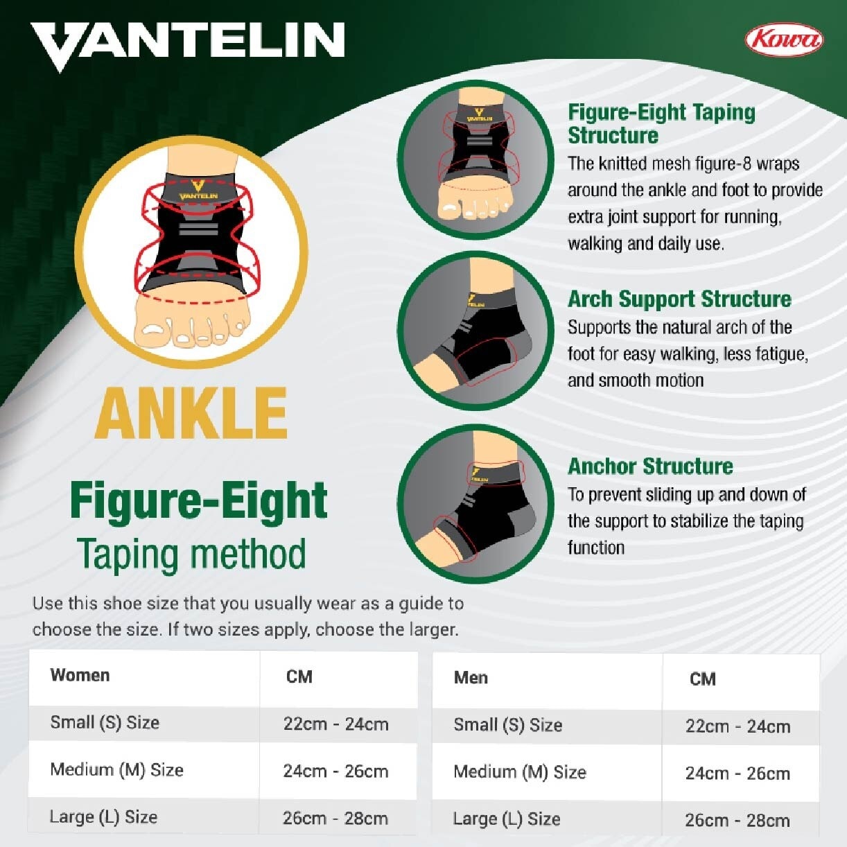 Ankle Support - Size M 1pc