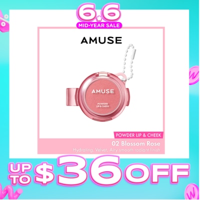 AMUSE - Powder Lip & Cheek #02 Blossom Rose 4g