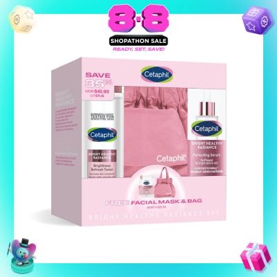 CETAPHIL - Bright Healthy Radiance Set With Free Facial Mask & Bag 1s