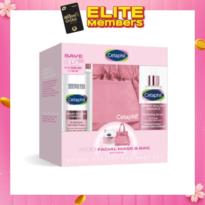 CETAPHIL Bright Healthy Radiance Set With Free Facial Mask & Bag 1s