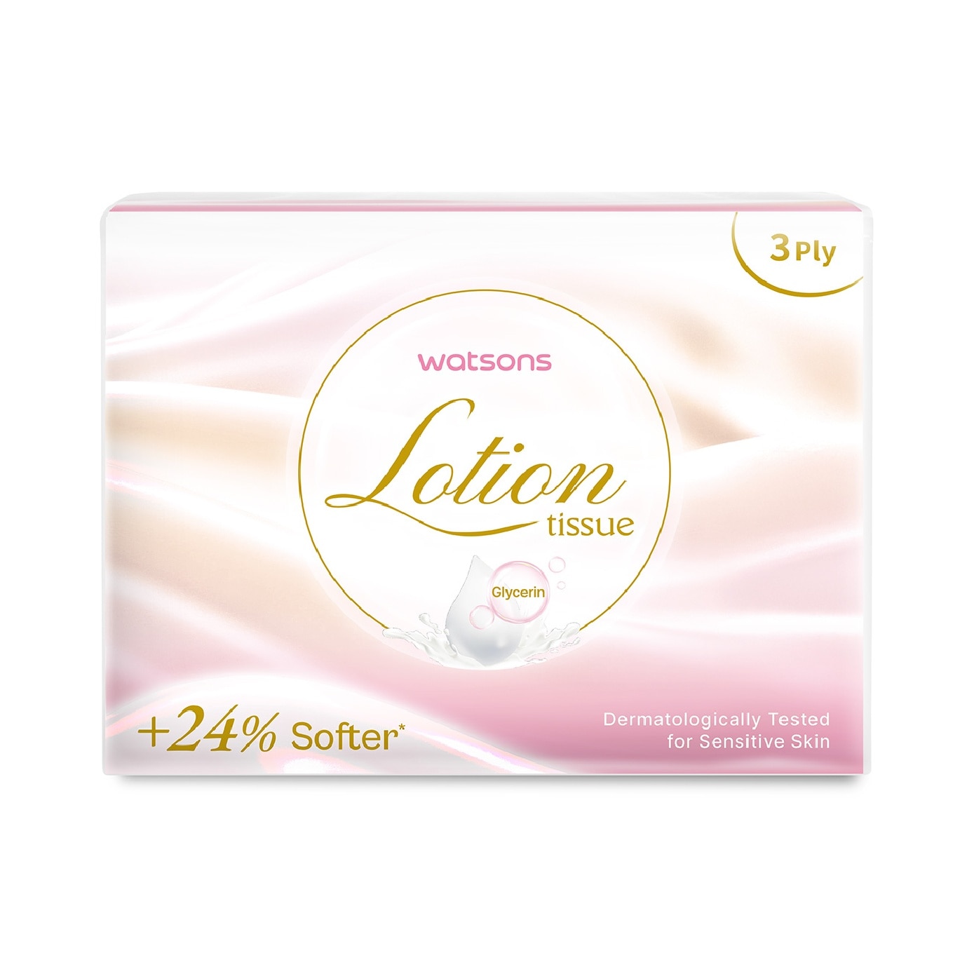 100% Bamboo Lotion Facial Travel Tissue 3 Ply x 100s x 4