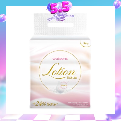 WATSONS - 100% Bamboo Lotion Facial Travel Tissue 3 Ply x 100s x 3s
