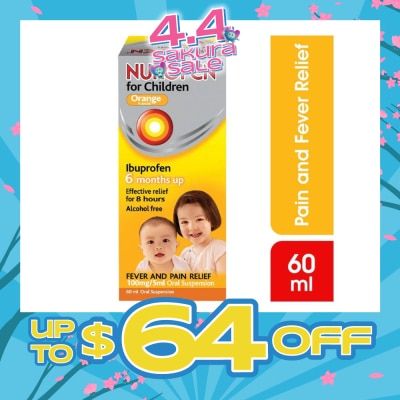 NUROFEN - Liquid for Children Orange Flavour (Relief for Pain and Fever) 60ml