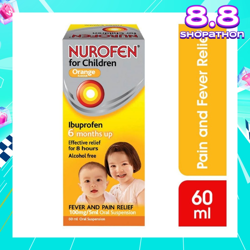 Liquid for Children Orange Flavour (Relief for Pain and Fever) 60ml