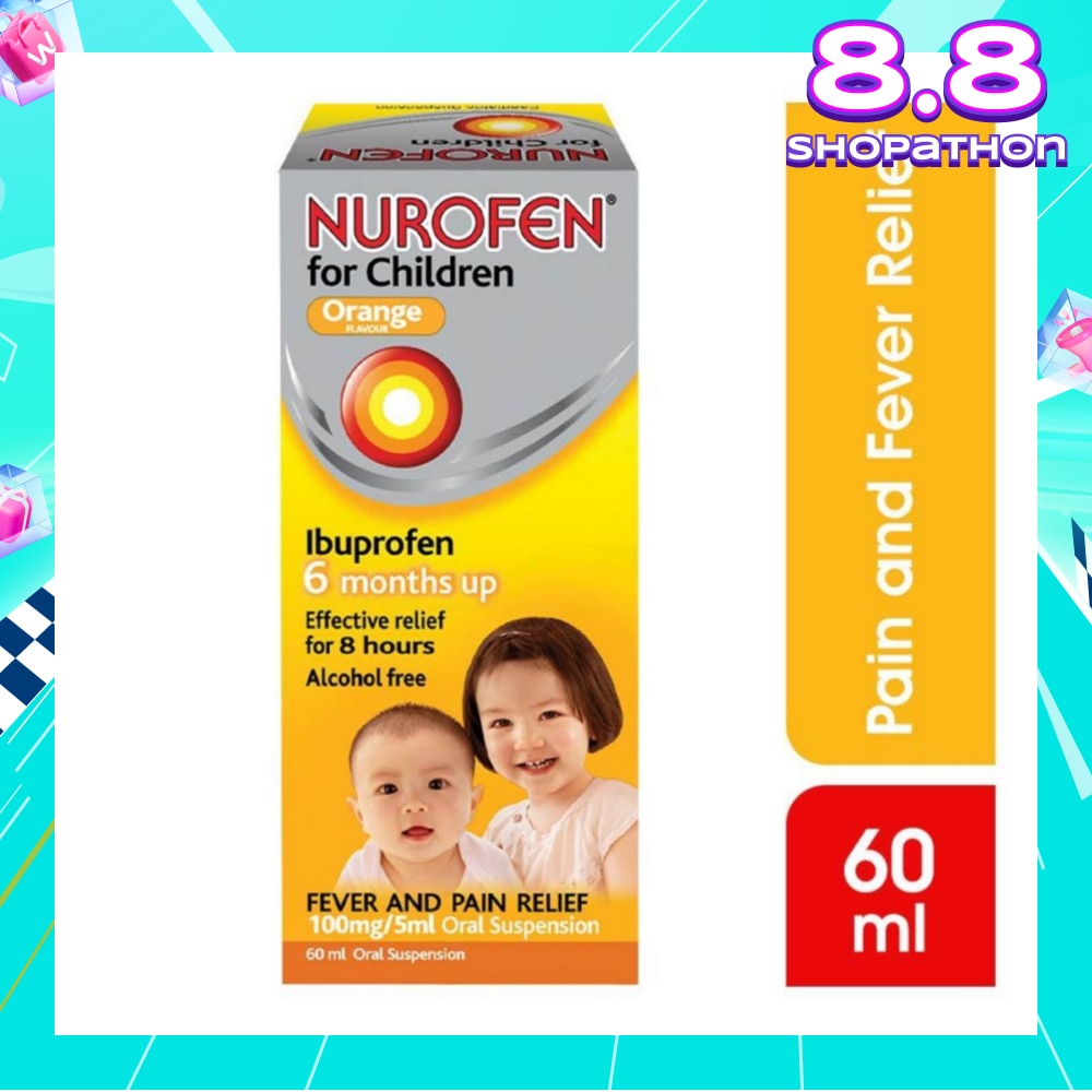 Liquid for Children Orange Flavour (Relief for Pain and Fever) 60ml