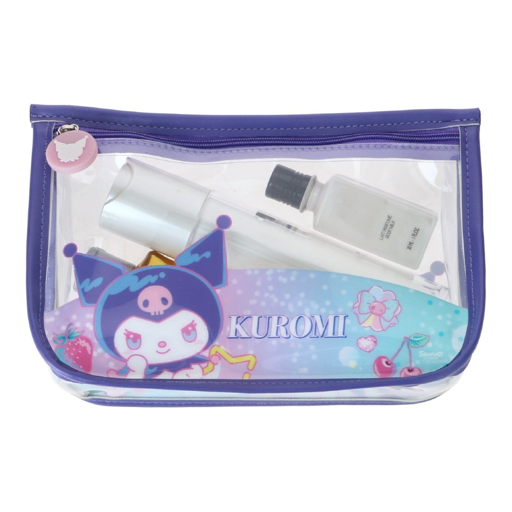 Sanrio Kuromi Bath Travel Set With Reusable Silicone Bottles 100ml x 3s