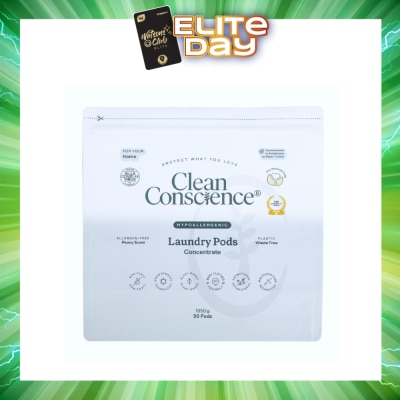CLEAN CONSCIENCE - Hypoallergenic Laundry Pods Concentrate 50s