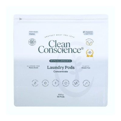 CLEAN CONSCIENCE - Hypoallergenic Laundry Pods Concentrate 50s