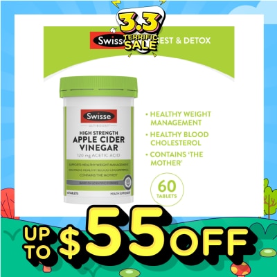 SWISSE Ultiboost High Strength Apple Cider Vinegar 60s