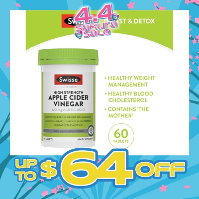 SWISSE - Ultiboost High Strength Apple Cider Vinegar 60s