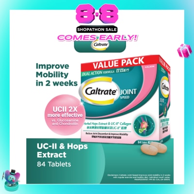 CALTRATE - Joint Speed UC-II Collagen & Herbal Hops Extract 84s
