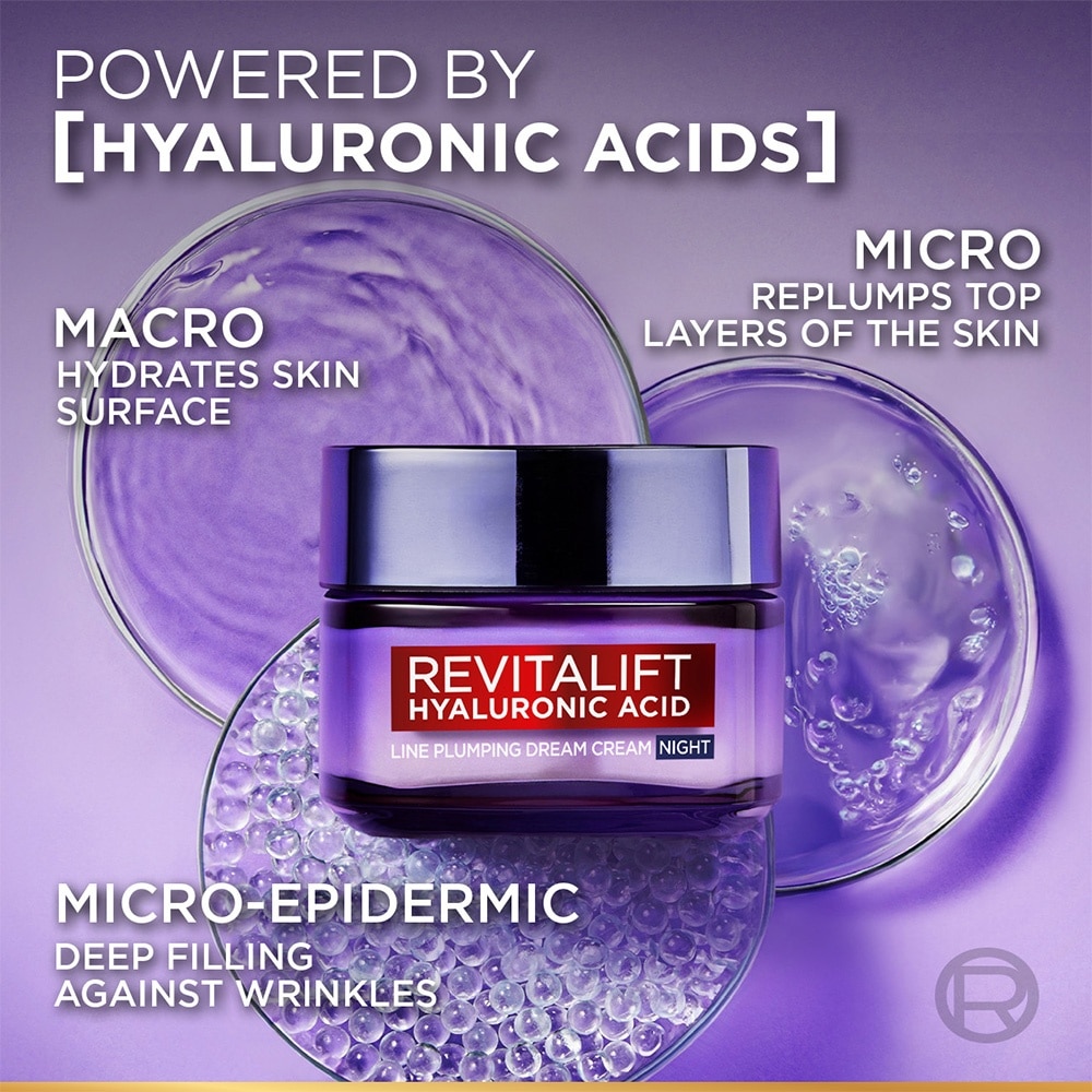 Revitalift Hyaluronic Acid Line Plumping Dream Night Cream 50ml