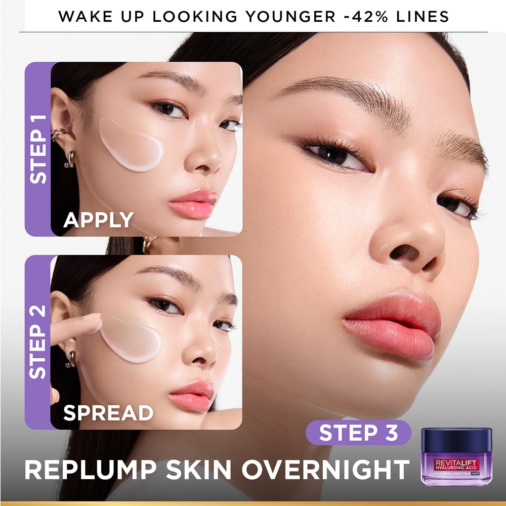 Revitalift Hyaluronic Acid Line Plumping Dream Night Cream 50ml