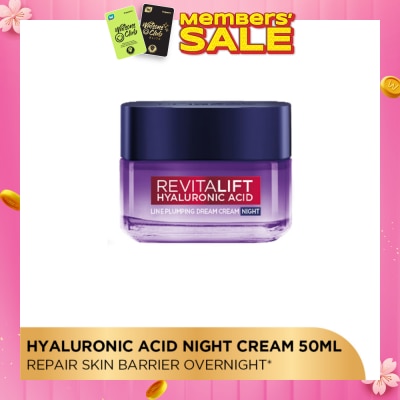 LOREAL PARIS DERMO EXPERTISE Revitalift Hyaluronic Acid Line Plumping Dream Night Cream 50ml