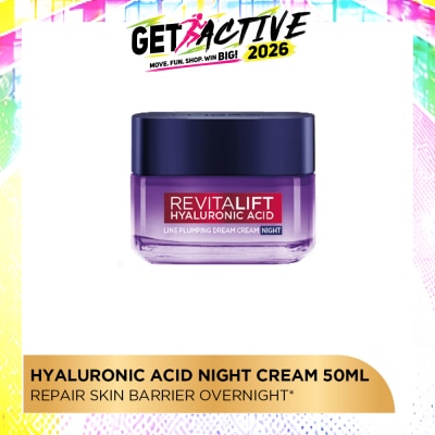LOREAL PARIS DERMO EXPERTISE - Revitalift Hyaluronic Acid Line Plumping Dream Night Cream 50ml image
