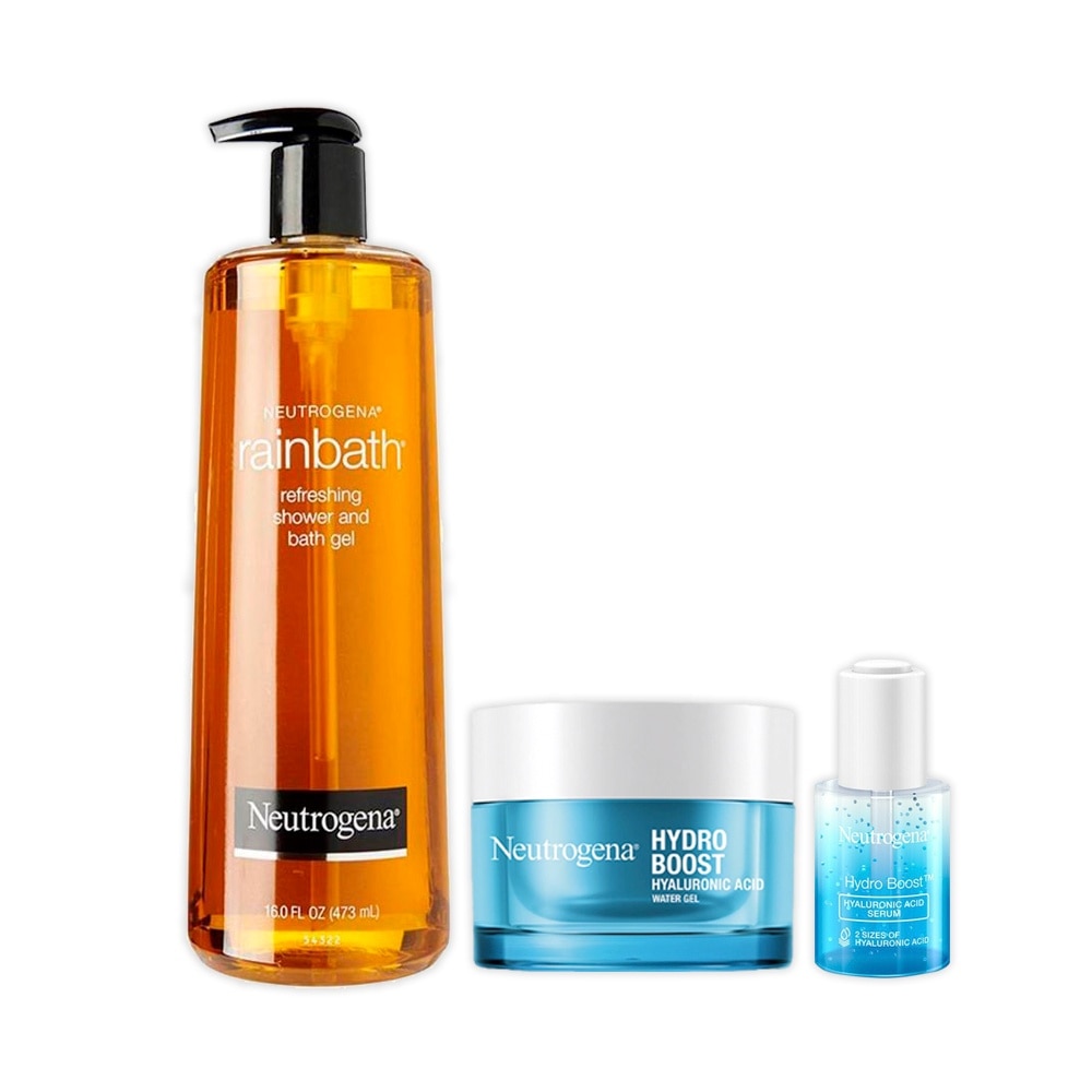 Rainbath Shower Gel & Hydro Boost Skincare Bundle Set 1s