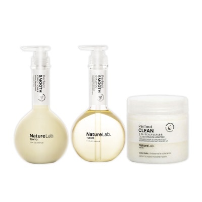 NATURELAB TOKYO Perfect Clean And Smooth Haircare Bundle Set 1s