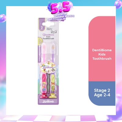 BZU BZU - DentiBiome Zootopia Kids Toothbrush (Stage 2, for Age 2-4) 2s