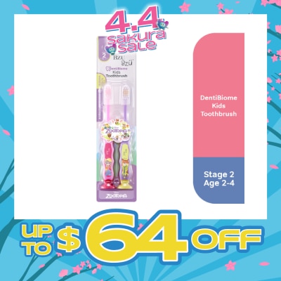 BZU BZU - DentiBiome Zootopia Kids Toothbrush (Stage 2, for Age 2-4) 2s