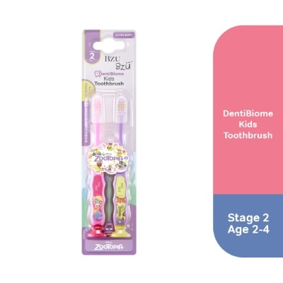 BZU BZU - DentiBiome Zootopia Kids Toothbrush (Stage 2, for Age 2-4) 2s