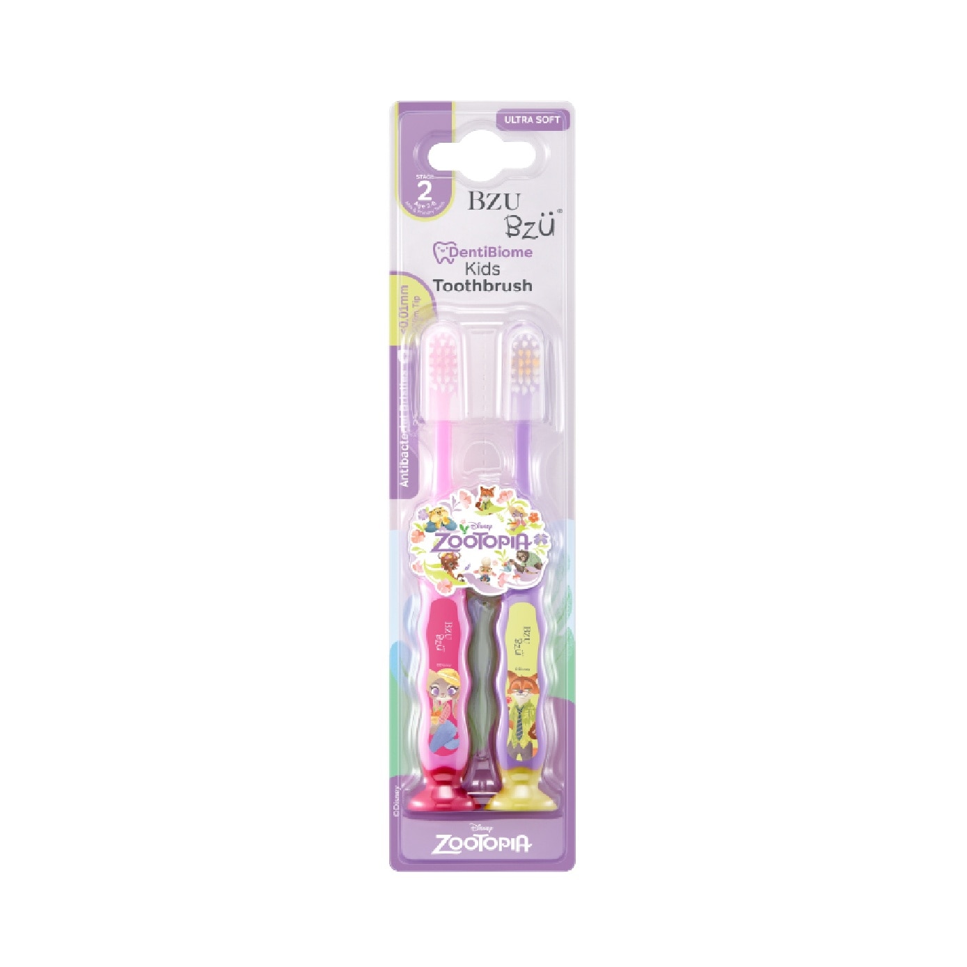 DentiBiome Zootopia Kids Toothbrush (Stage 2, for Age 2-4) 2s
