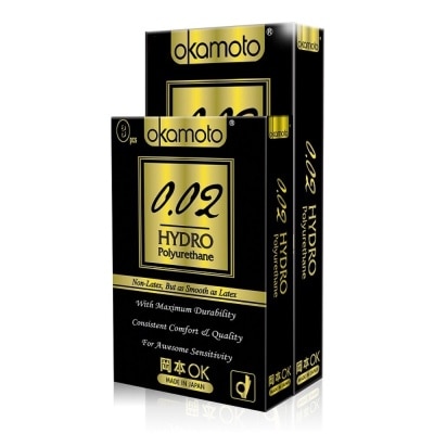 OKAMOTO® 002 Hydro Polyurethane Condoms 8 Pieces + 3 Pieces