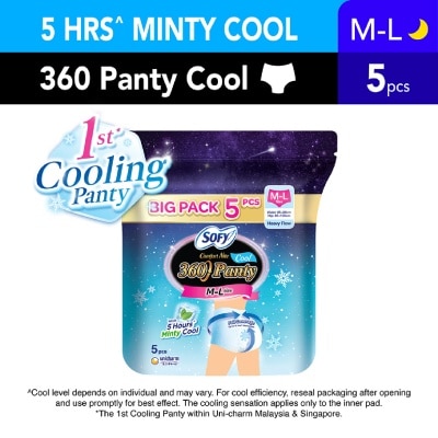 SOFY Comfort Nite 360 Panty M-L Cool For Heavy Flow 5s