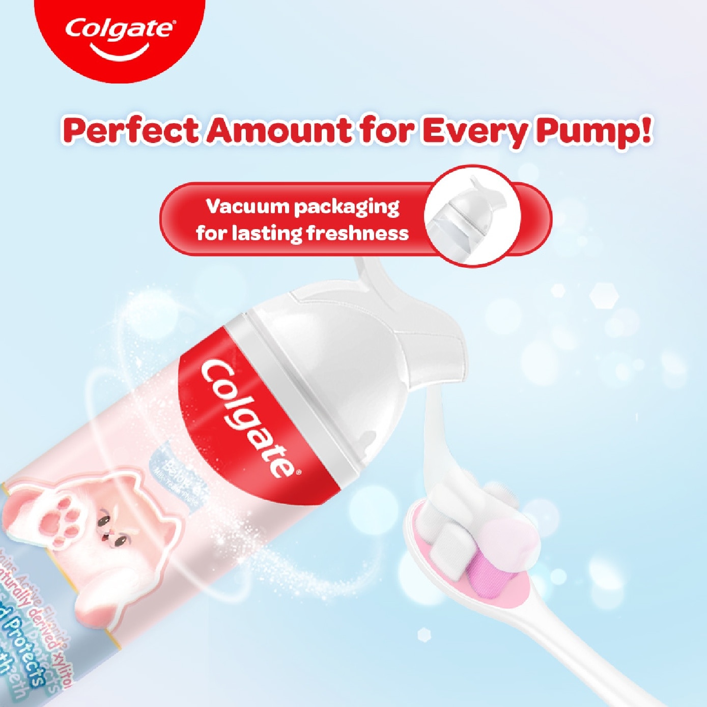 Kids Pump Toothpaste Below 6 Strawberry Flavor 85g image