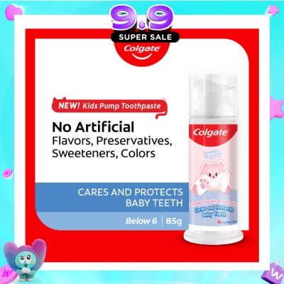 COLGATE - Kids Pump Toothpaste Below 6 Strawberry Flavor 85g image