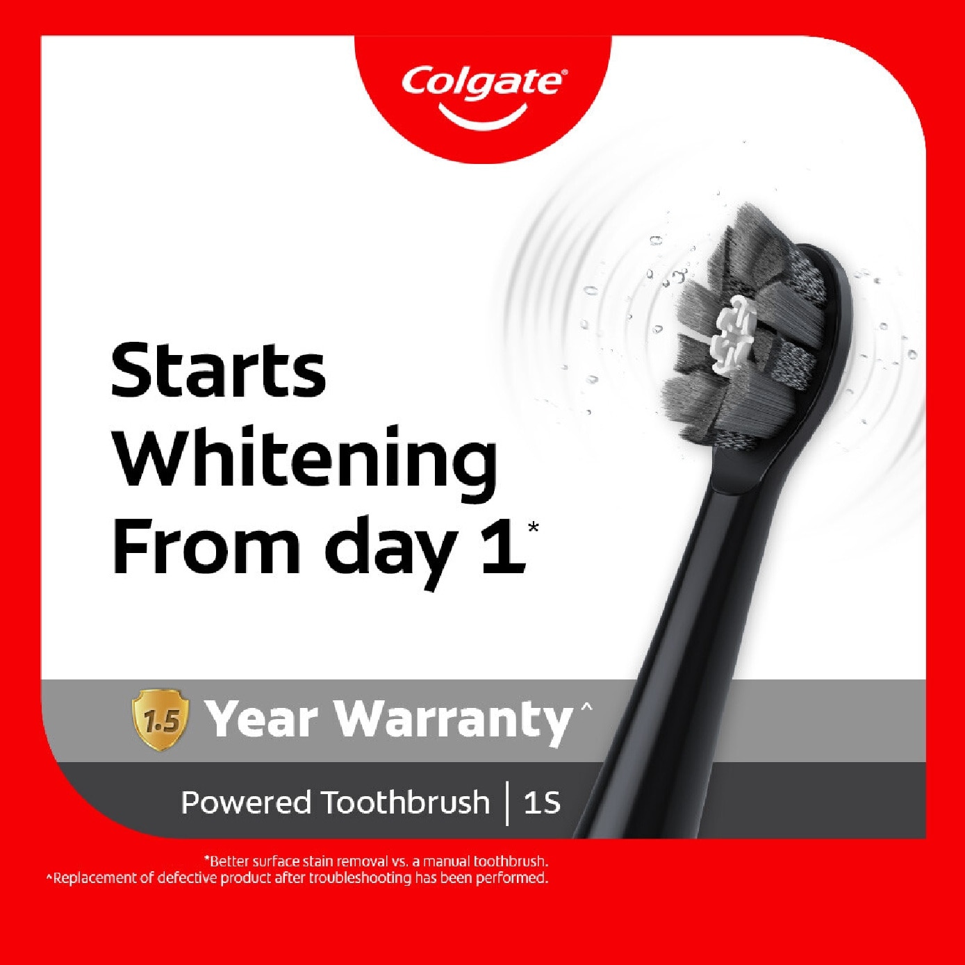 Optic White Powered Toothbrush 1s