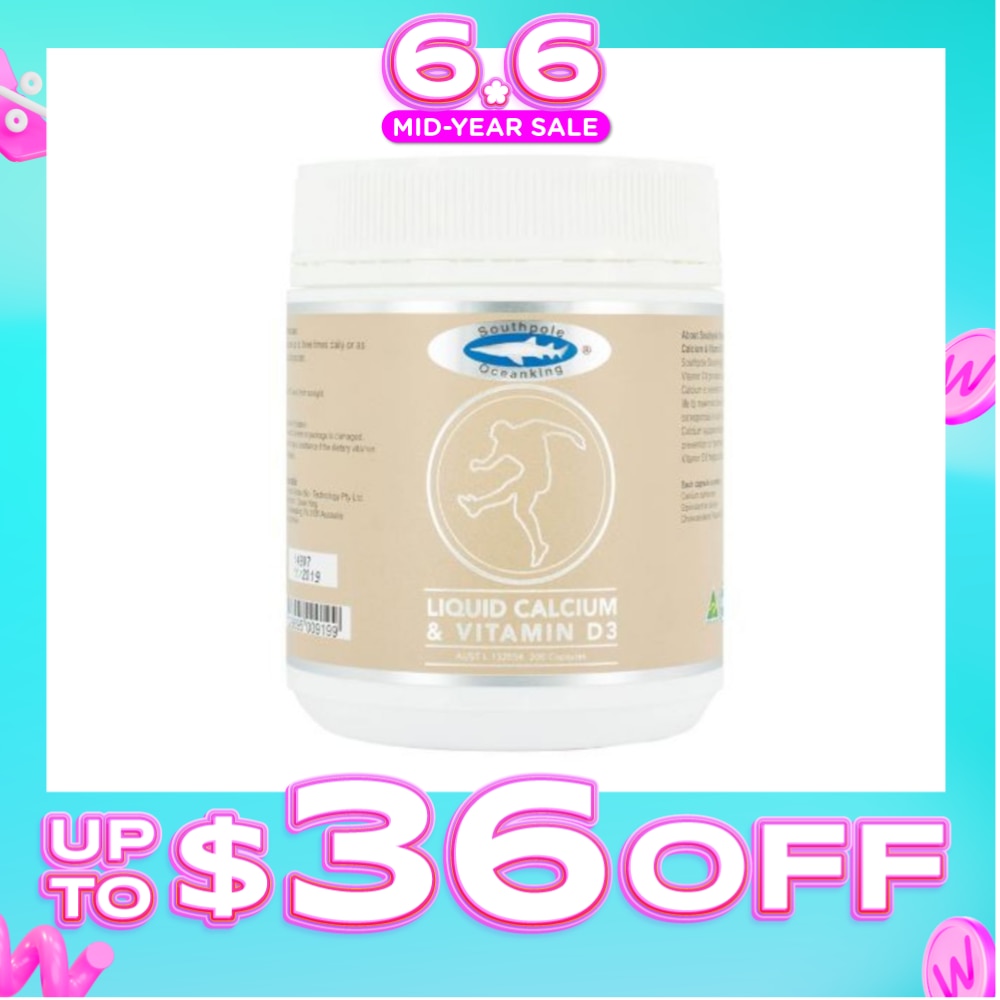 Southpole Ocean King Liquid Calcium & Vitamin D3 200s