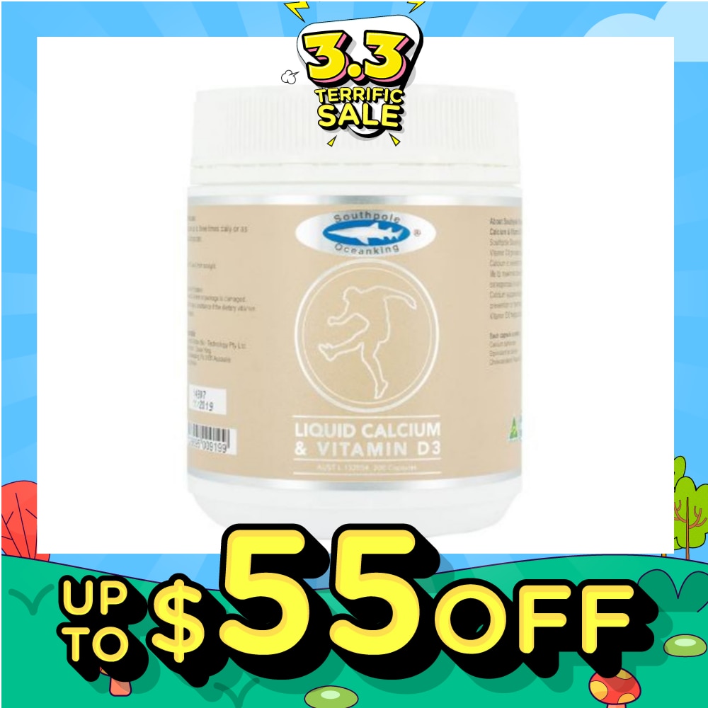 Southpole Ocean King Liquid Calcium & Vitamin D3 200s