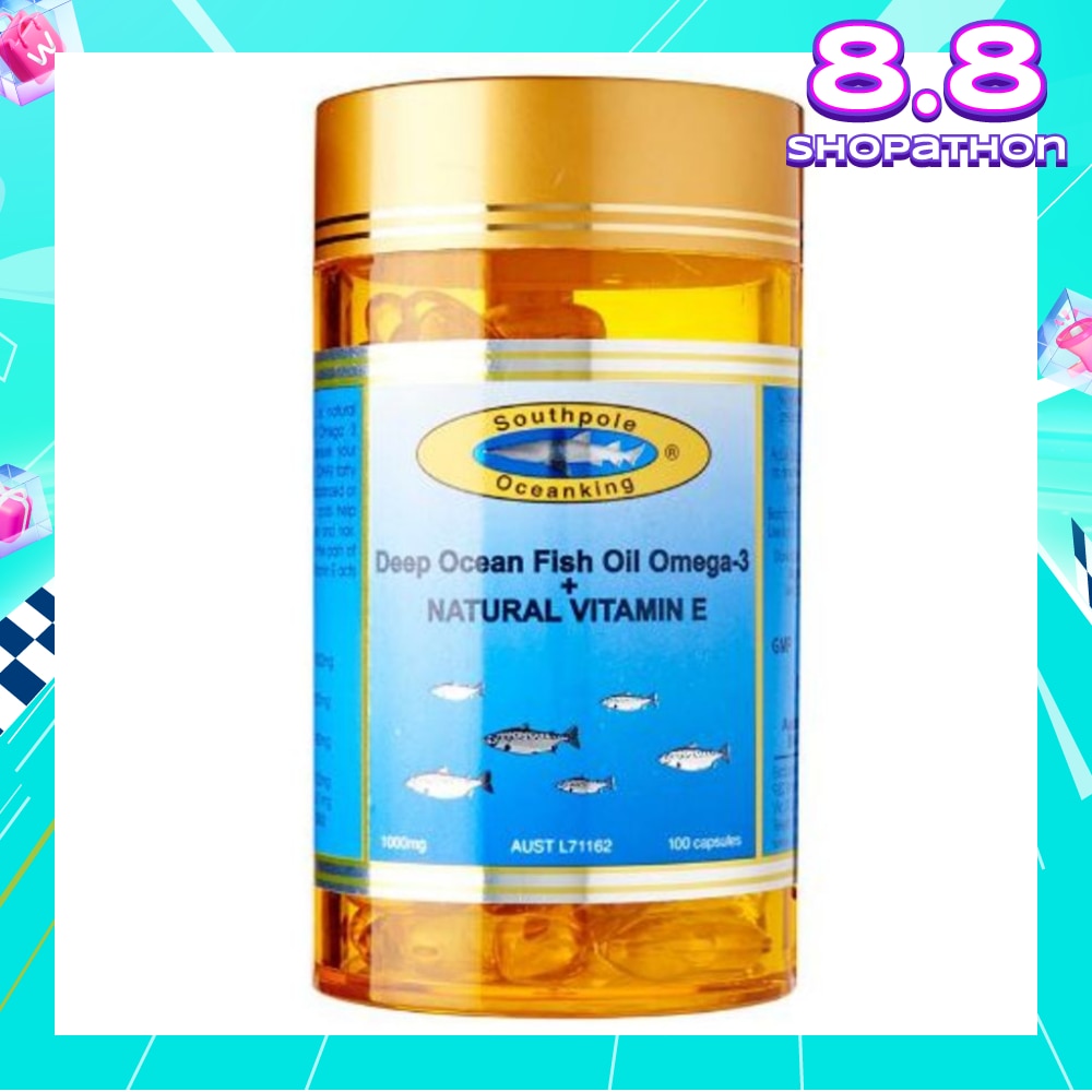 Southpole Ocean King Deep Ocean Fish Oil Omega-3 + Natural Vitamin E 100s