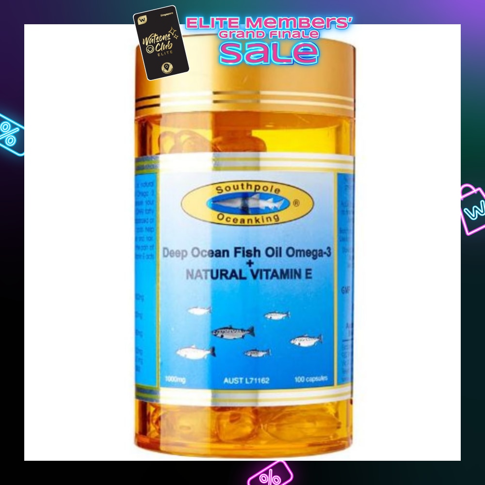Southpole Ocean King Deep Ocean Fish Oil Omega-3 + Natural Vitamin E 100s