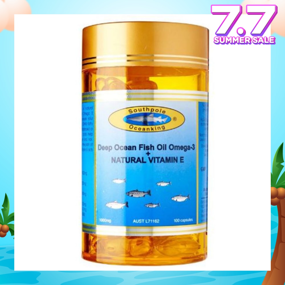 Southpole Ocean King Deep Ocean Fish Oil Omega-3 + Natural Vitamin E 100s